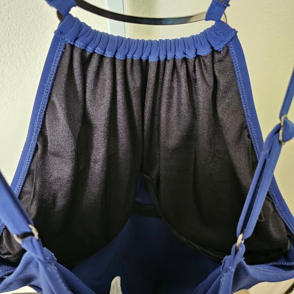 MAGICSUIT Navy Blue Parker Underwire Tummy Control Convertible Swim Dress Sz 12 - Picture 6 of 16